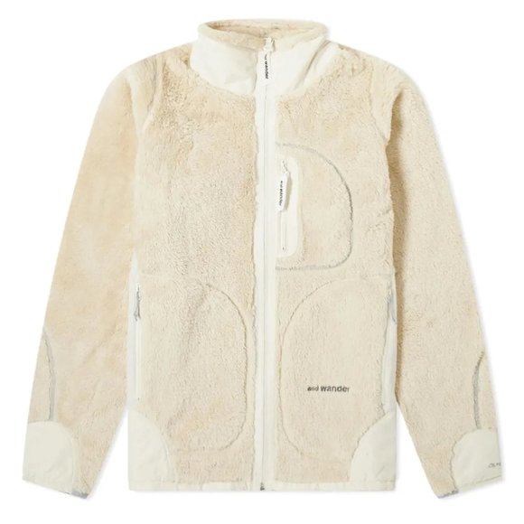 and wander Other - $455! NWT RARE Men's and wander High Loft Fleece Polartec Jacket - Beige - L